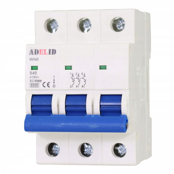 LS-Schalter Leitungsschutzschalter Sicherungsautomat 3-polig B 25A 230/400V AC