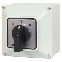 Nockenschalter 0-Y-T Drehschalter Gehäuse 20A 230/400V 3 Phasen 3 Positionen IP65