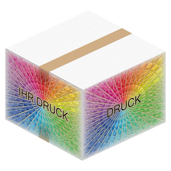 Faltkarton 335 x 335 x 240 mm (2-wellig) Weiß mit Digitaldruck