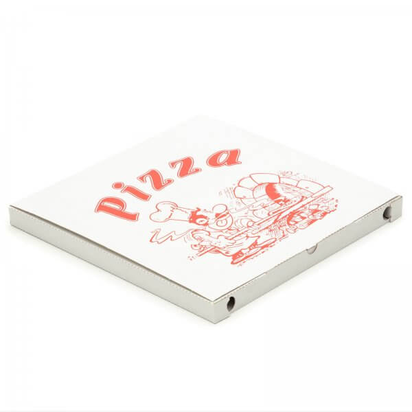 Pizzakarton 400 x 400 x 30 mm "Taglio" Weiß