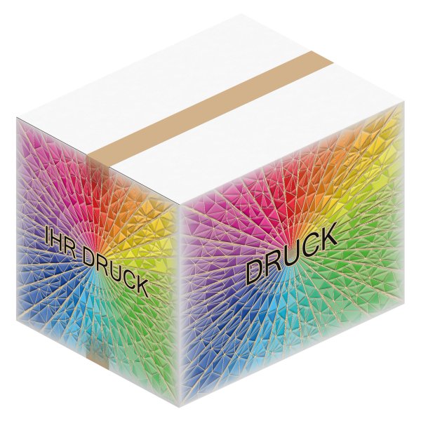 Faltkarton 460 x 360 x 350 mm (2-wellig) Weiß mit Digitaldruck