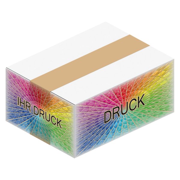 Faltkarton 194 x 144 x 78 mm Weiß mit Digitaldruck