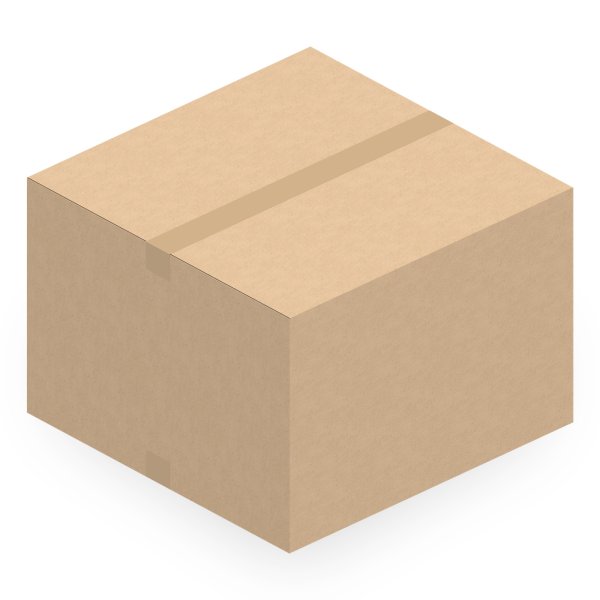 Faltkarton 550 x 550 x 300-385 mm (2-wellig)