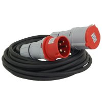 CEE-Verlängerungskabel Starkstrom 32A 400V 5-polig 5x2,5mm² Phasenwender 25m CEE-Verlängerungskabel Starkstrom 32A 400V 5-polig 5x2,5mm² Phasenwender 25m
