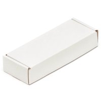 Faltschachtel 145 x 52 x 27 mm Weiß einwellige Kartons Faltschachtel 145 x 52 x 27 mm Weiß einwellige Kartons