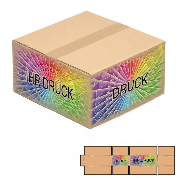 Faltkarton 660 x 660 x 300 mm (2-wellig) mit Digitaldruck