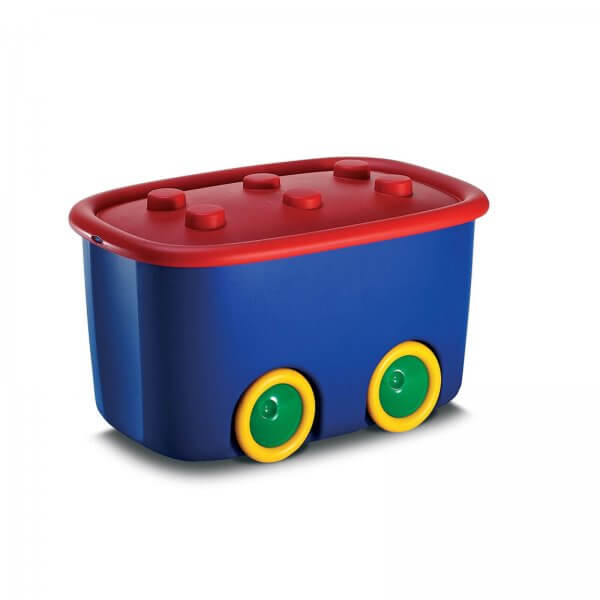 Spielzeugaufbewahrungsbox 46 Liter Blau/Rot