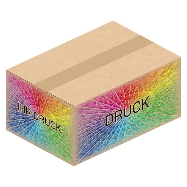 Faltkarton 320 x 220 x 150 mm (2-wellig) A4+ mit Digitaldruck