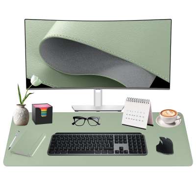 Tapis De Bureau En Cuir Pour Ordinateur Portable, Tapis De