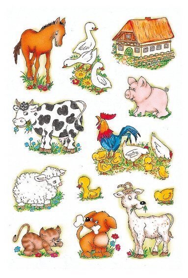 HERMA 5419 10x Sticker DECOR Bauernhoftiere