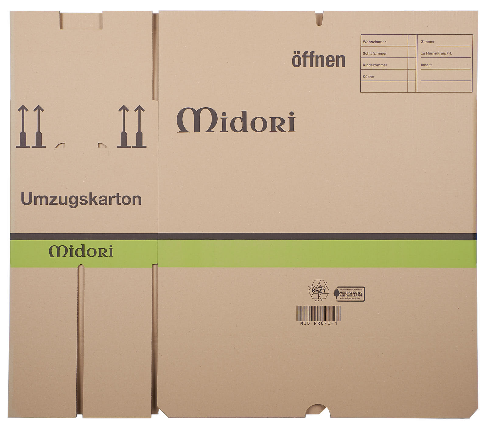 200 neue UMZUGSKARTONS 2 Wellig UMZUGKARTONS MEGA 45kg Midori-Europe 