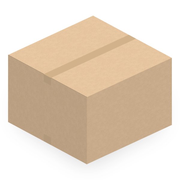 Faltkarton 600 x 600 x 400 mm (2-wellig)