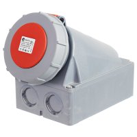 CEE-Wandsteckdose Aufputz IP67 125A 5-polig 3P-N-E-P 415V Schraubanschluss CEE-Wandsteckdose Aufputz IP67 125A 5-polig 3P-N-E-P 415V Schraubanschluss