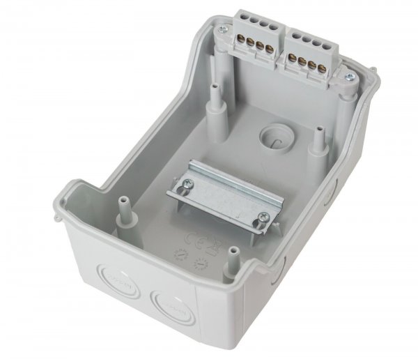 Fuse box small distribution board 6 modules 1-row IP65 surface-mounted ...