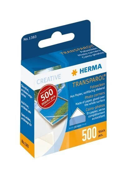 HERMA 1383 10 x 500 Transparol Fotoecken Spendepackung