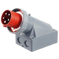 CEE-Wandstecker IP67 63A 5-polig 3P+N+E+P Schraubanschluss CEE-Wandstecker IP67 63A 5-polig 3P+N+E+P Schraubanschluss