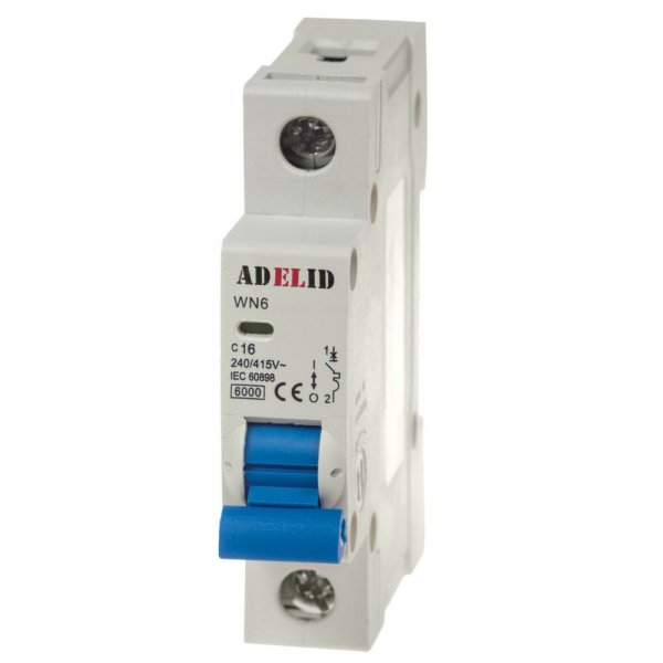 LS-Schalter Leitungsschutzschalter Sicherungsautomat 1-polig C 16A 230/400V AC