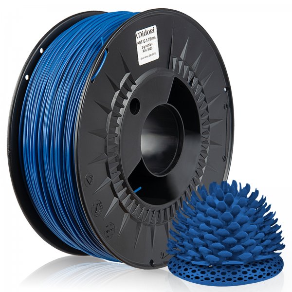 Midori® 3D PETG Filament 1,75mm 1kg Spule Signalblau RAL5005