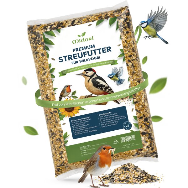 Wildvogelfutter Vogelfutter Streufutter Ganzjahresfutter Premium Mischung