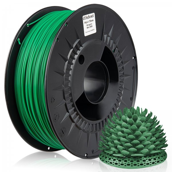 Midori® 3D PLA Filament 1,75mm 1kg Spule Minzgrün RAL6029