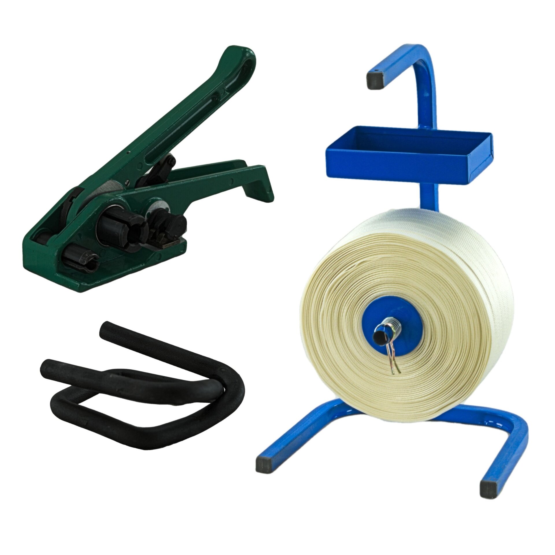 Starter Set Bündelgerät inkl. 22 Rollen Umreifungsband inkl. Abrollwagen - SONDERPREIS